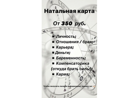 Гадание на Таро гадание на картах Астролог Натальная карта