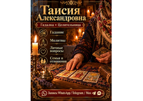 Таро расклады. Привороты. Гадания всех видов. Целительницана молитвах